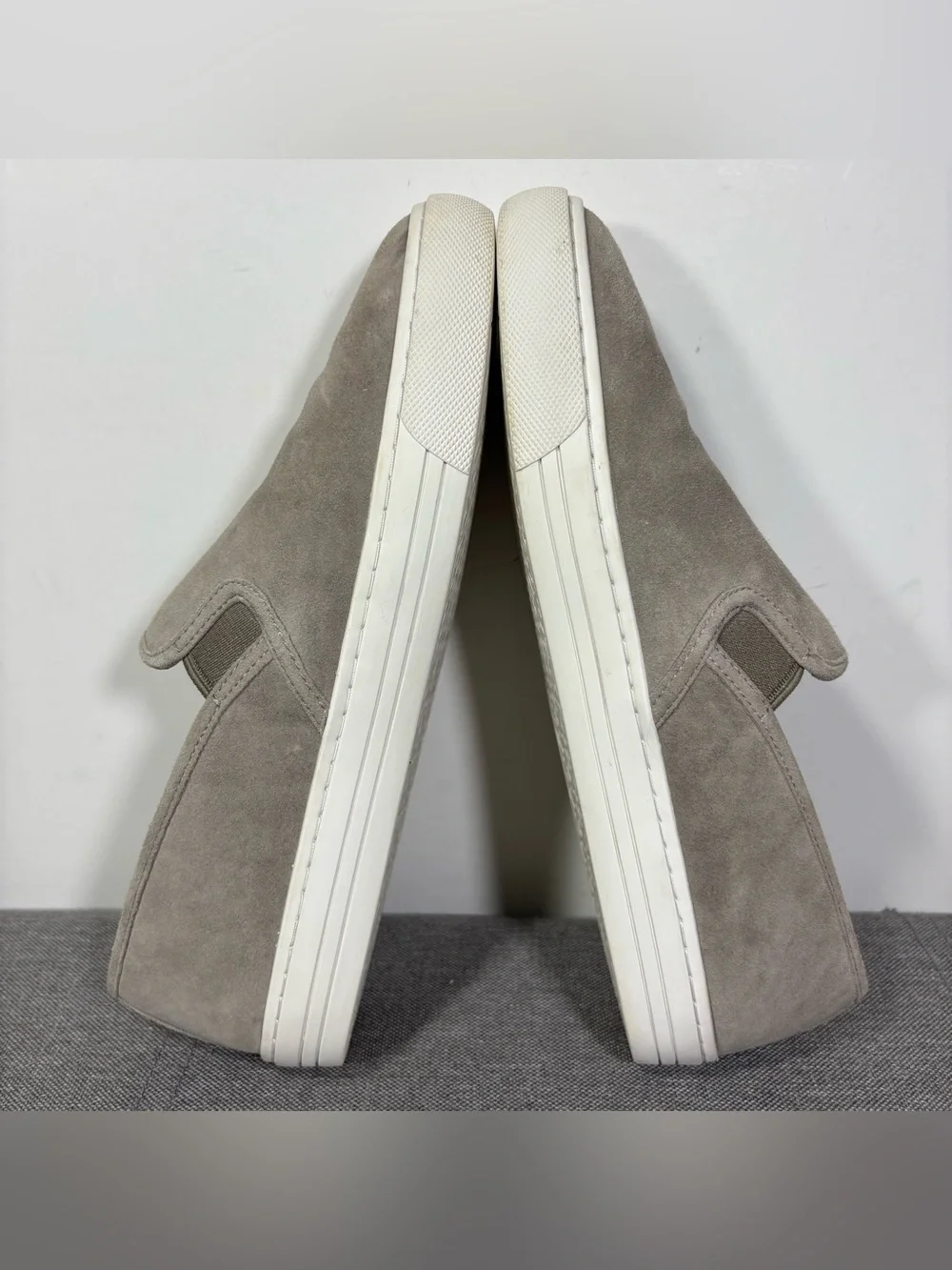 Tory Burch Suede Slip-On Flats in Taupe- woman’s 7.5